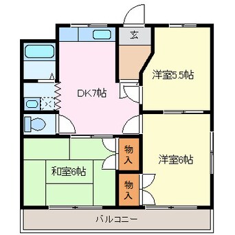 間取図 ハイブリッジ湯田