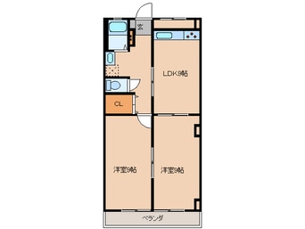 間取図 コーポ飛鳥