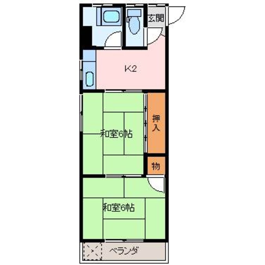 間取図 橋爪コーポ