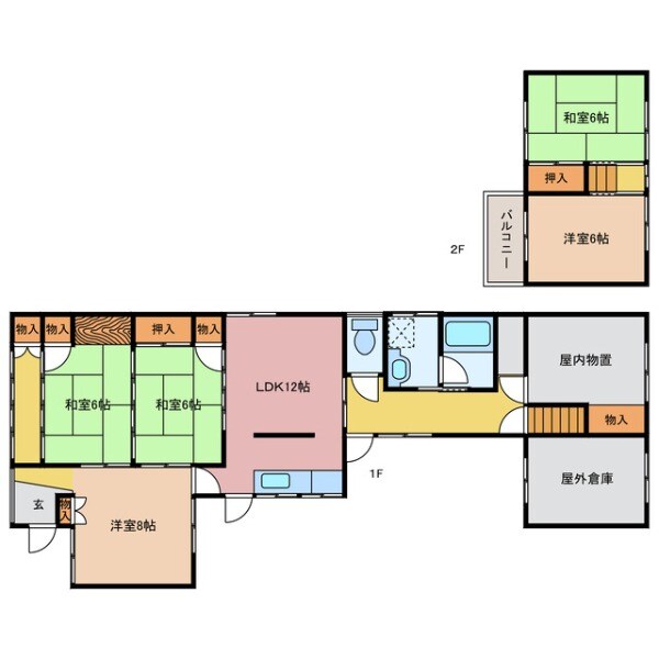 間取り図 二見町荘Ｎ様貸家