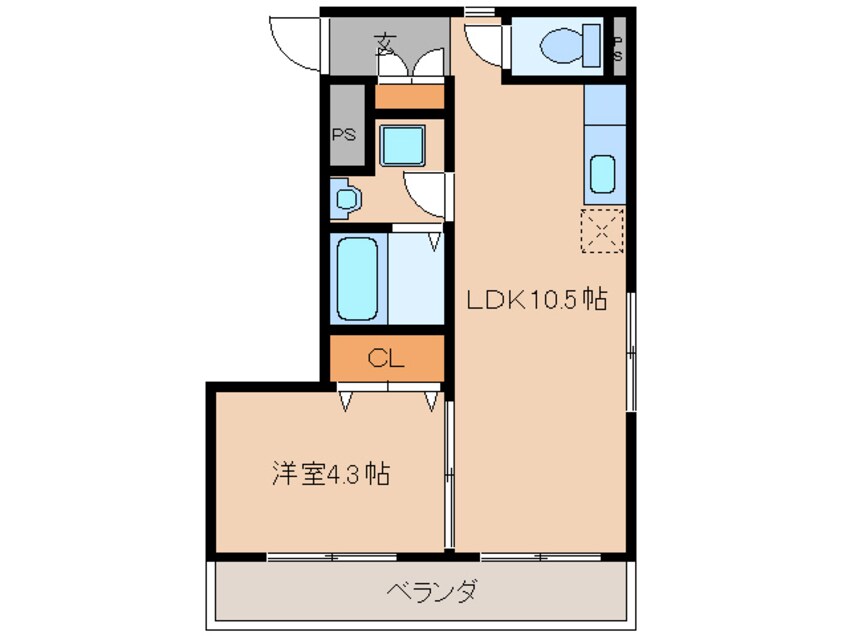 間取図 ハーフセブン宮後