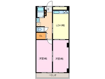 間取図 コーポ飛鳥