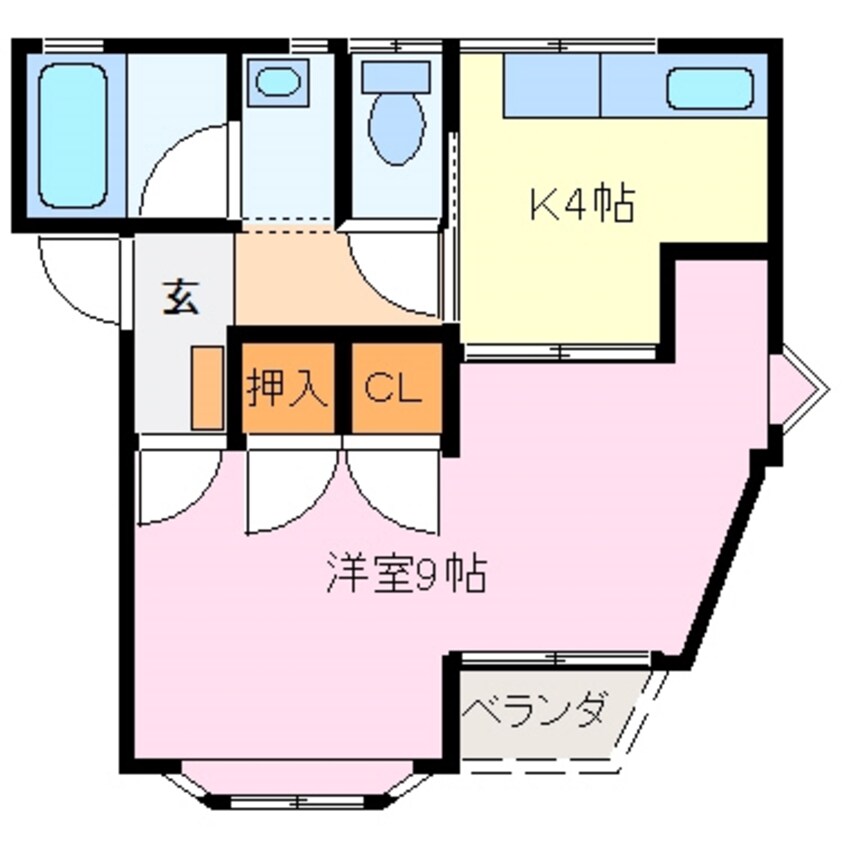 間取図 ハイムミヤザキ