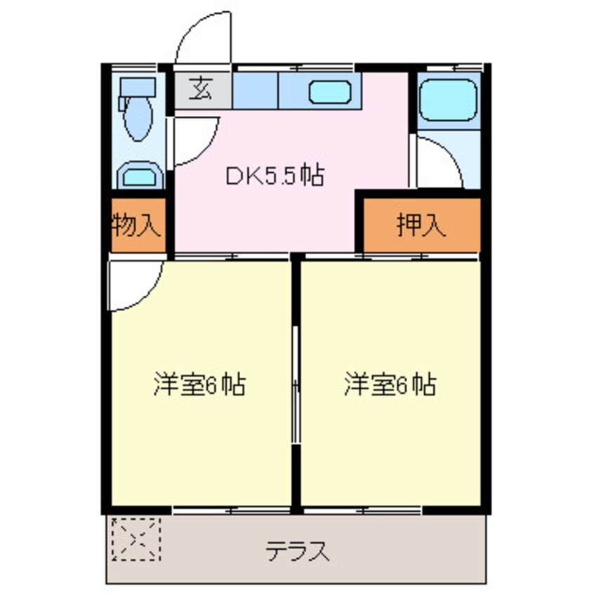 間取図 メゾンミヤマエB棟