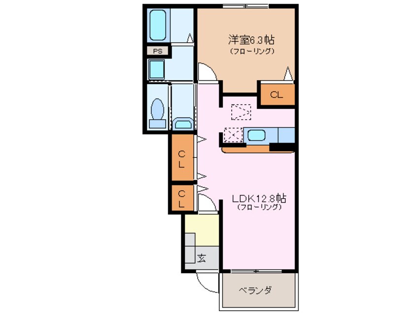 間取図 ゴールデンステージ三郷Ⅰ　Ｂ棟