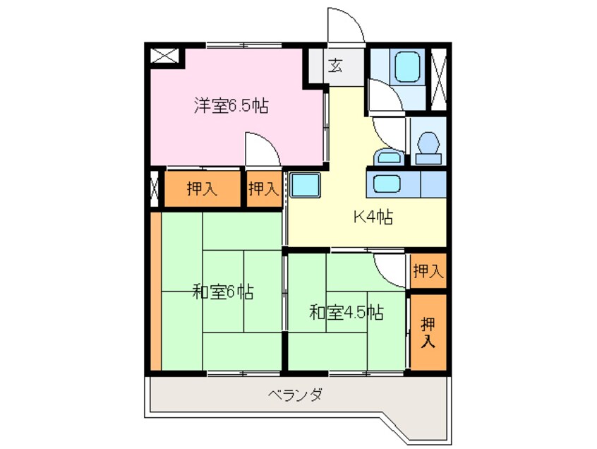 間取図 エイワハイツ