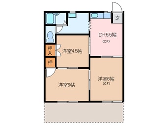 間取図 グリーンコーポ小林 C