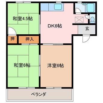 間取図 コーポ上久保