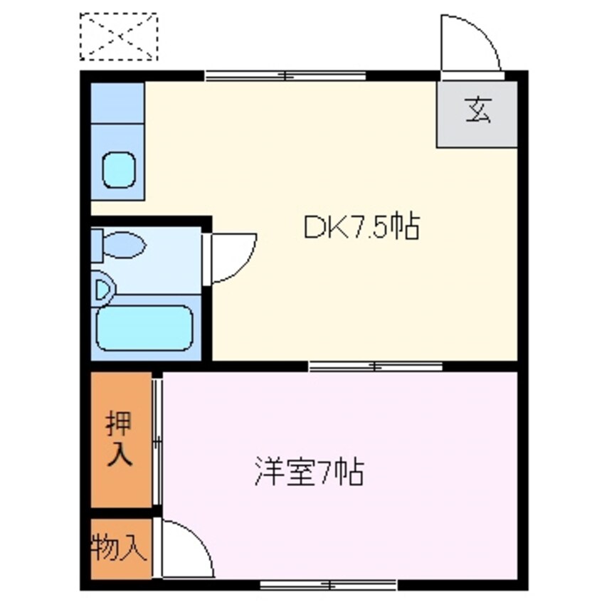 間取図 ななぞうアパート