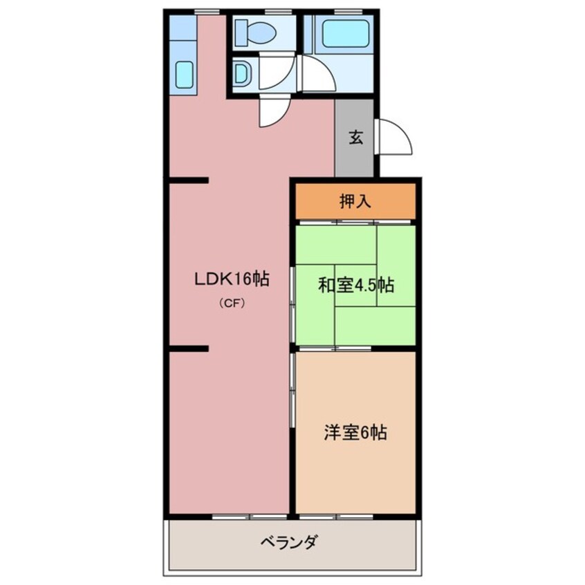 間取図 勢田パークマンションA棟