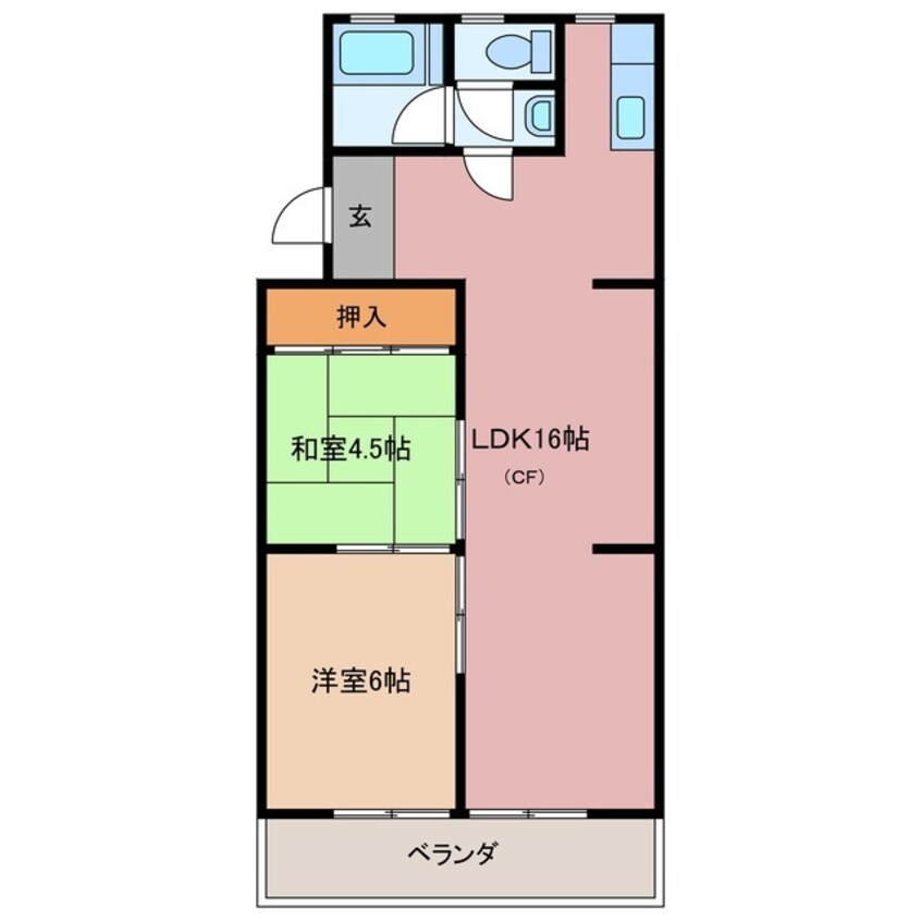 間取図 勢田パークマンションA棟