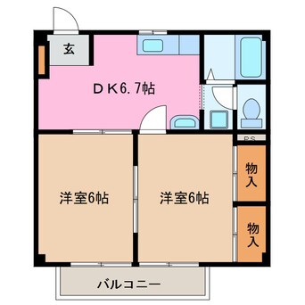 間取図 ベルメゾンアベニール