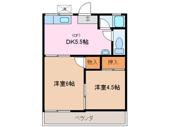 間取図 コーポなにわ