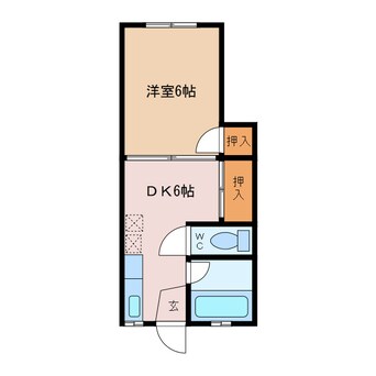 間取図 昭和レトロアパート１