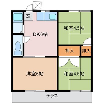 間取図 コーポ桝屋