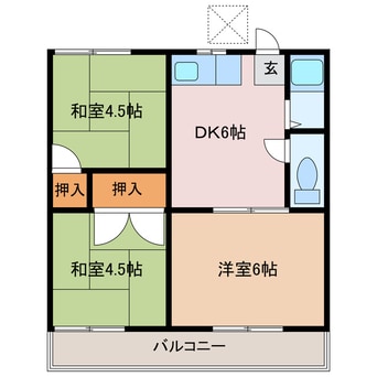 間取図 コーポ桝屋