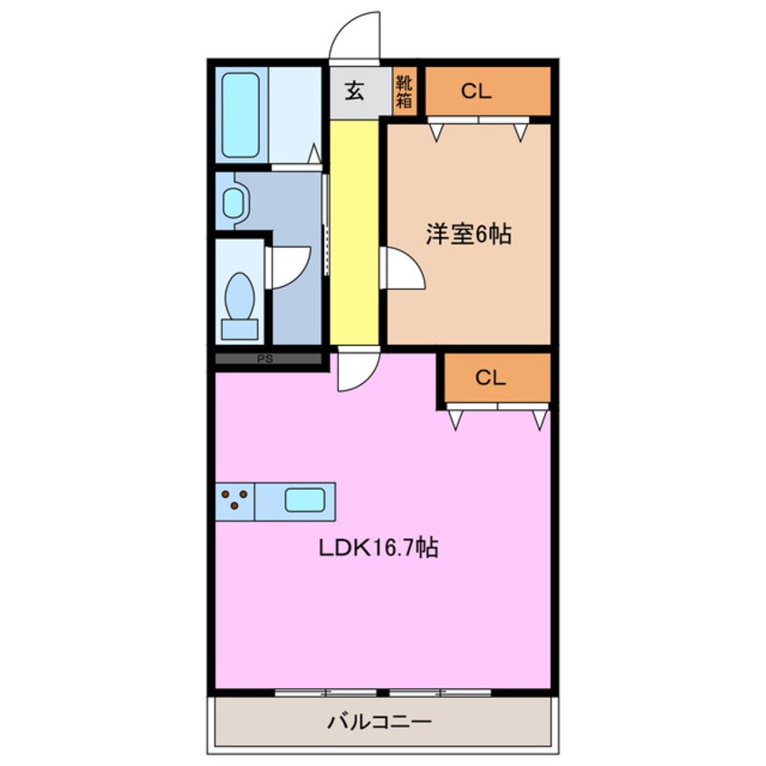 間取図 伊勢スカイマンション