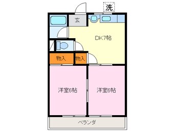 間取図 白石山ハイツ