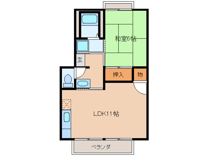 間取図 セジュール一番館