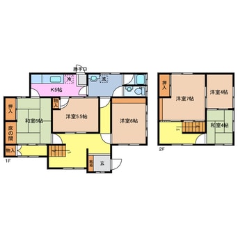 間取図 伊勢市浦口戸建