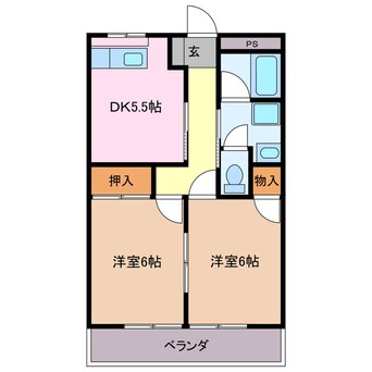 間取図 コーポハイアット