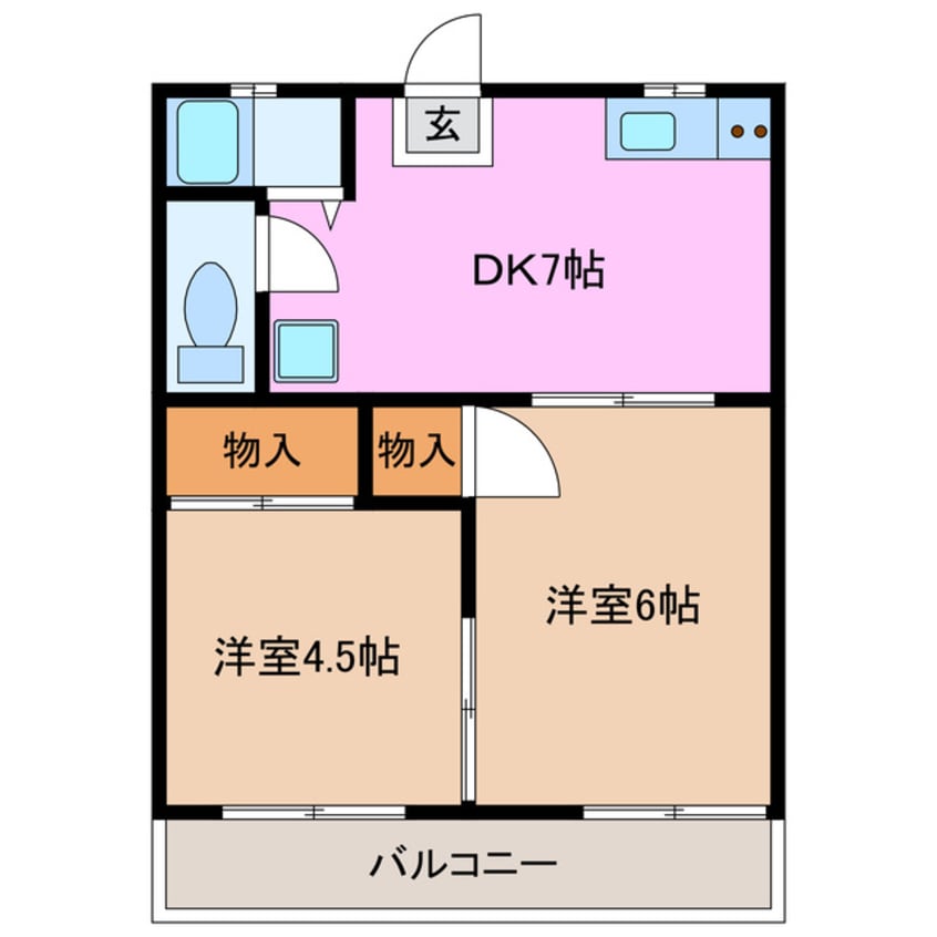 間取図 コーポ原