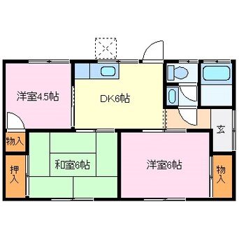 間取図 ハイツ千代屋（貸家）108