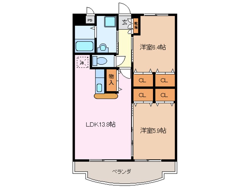 間取図 サンローズ