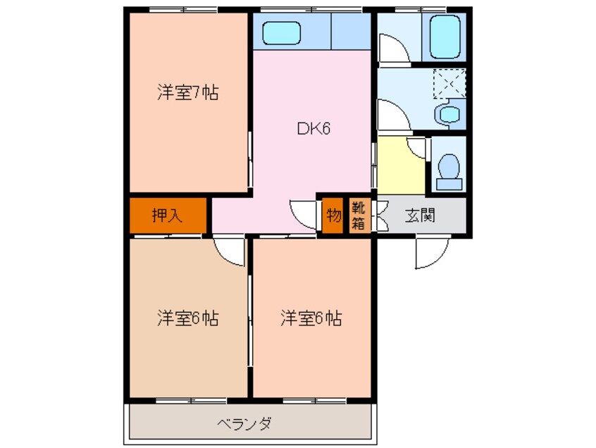 間取図 パークハイムカトウ