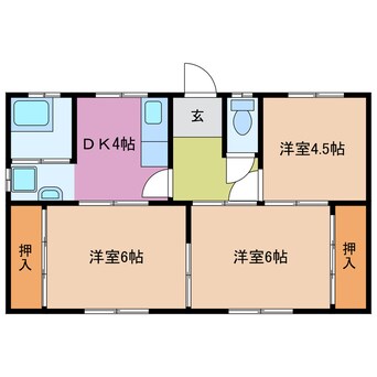 間取図 ハウス東大淀　Ｃ棟