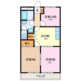 間取図 コーポロイヤル