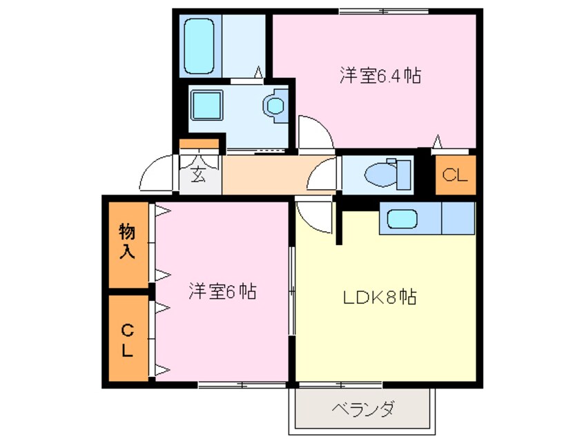 間取図 グレースヒル　B