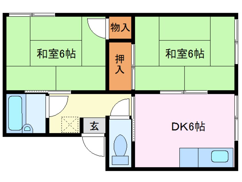 間取図 コーポ富士