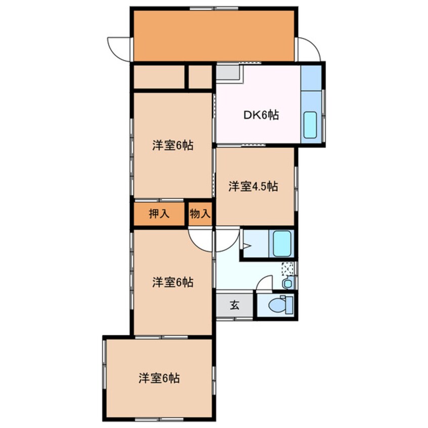 間取図 矢野貸家