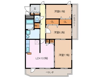 間取図 常磐町Ms