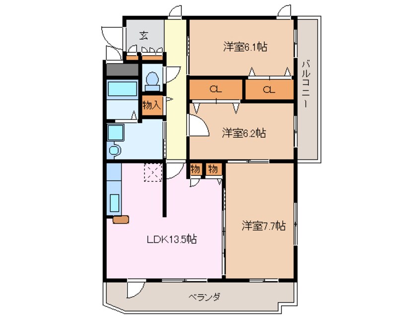 間取図 常磐町Ms