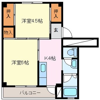 間取図 ビレッジハウス安楽島1号棟