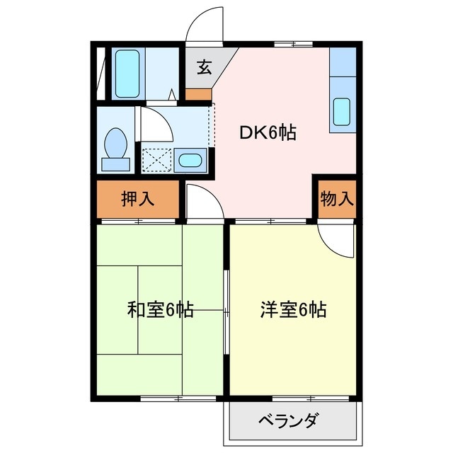 間取り図 ハイツさきしまA棟