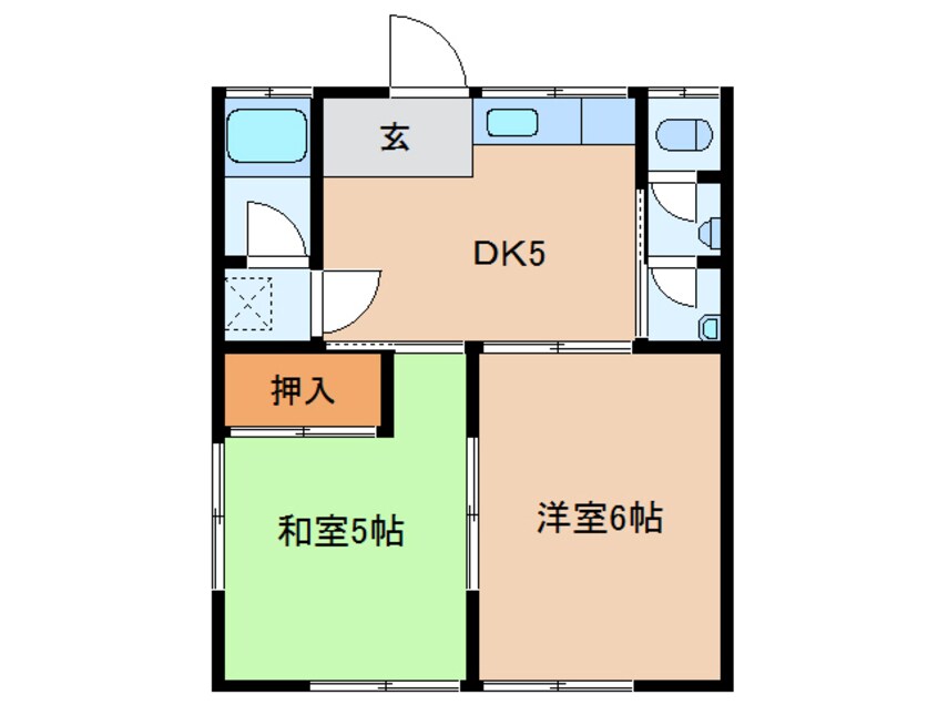 間取図 長澤貸家（上地町）