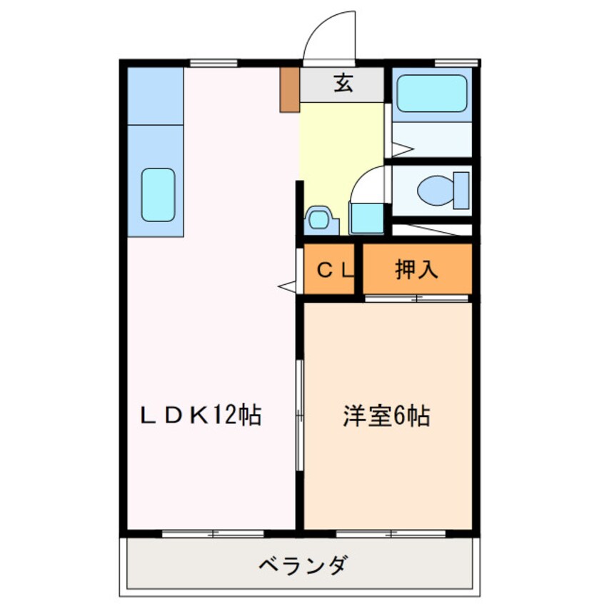 間取図 クレール21