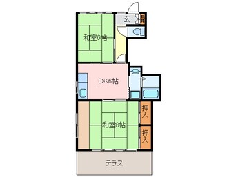 間取図 コーポ笹川