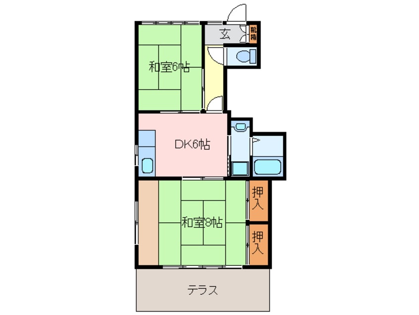 間取図 コーポ笹川