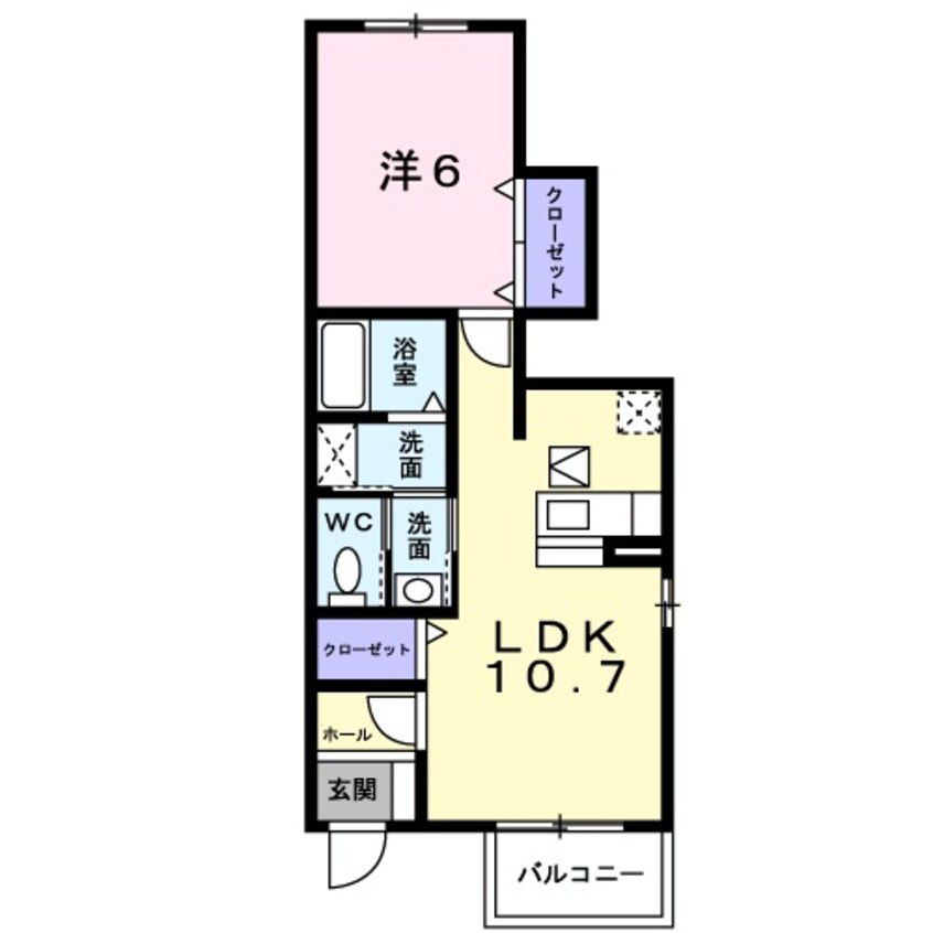 間取図 プリモ・アモーレ　Ａ棟