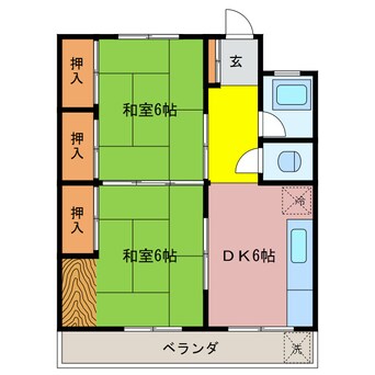 間取図 MIYAHARAハイツ