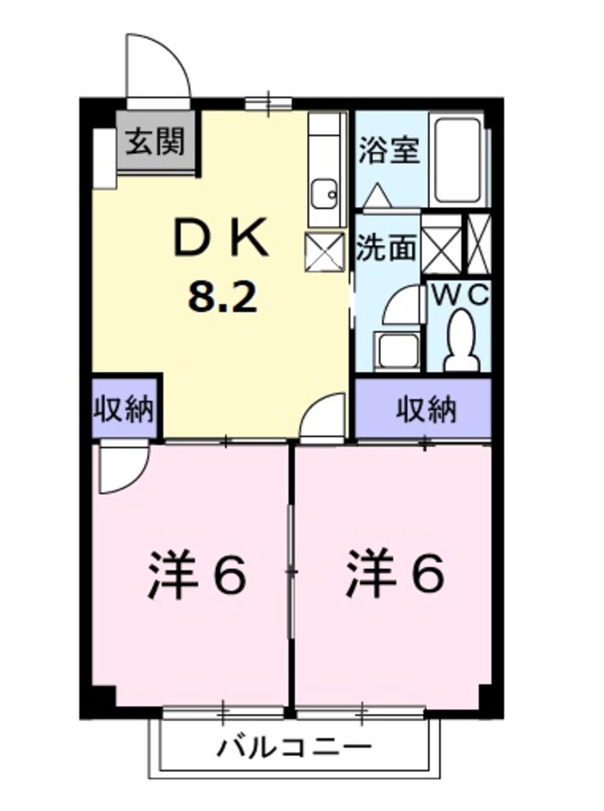 間取図 グリーンビラ向山