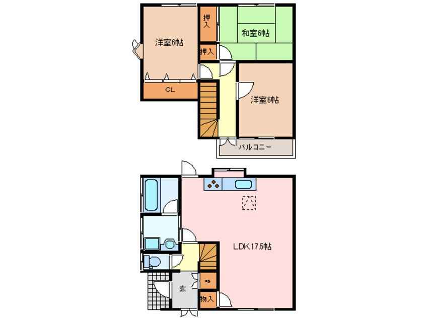 間取図 石崎借家