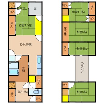 間取図 田宮貸家