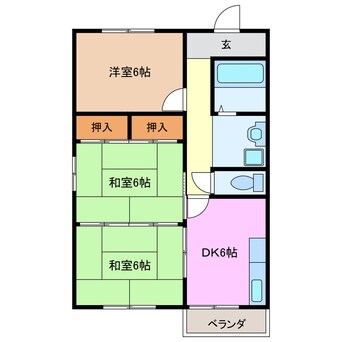 間取図 サンハイツ（東）