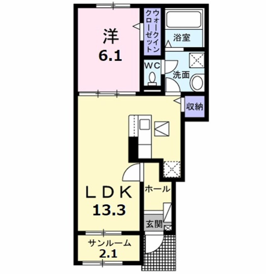 間取図 サクラーレＣ