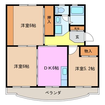 間取図 ファミリー久保山Ⅰ